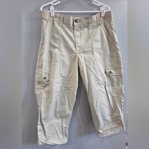 Lee Khaki Cargo Capris 16M
